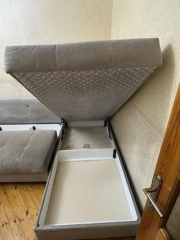 paddon divan: Künc divanı – L şəkilli, açılıb-bağlanan saxlama bölməli - Model: L — 3