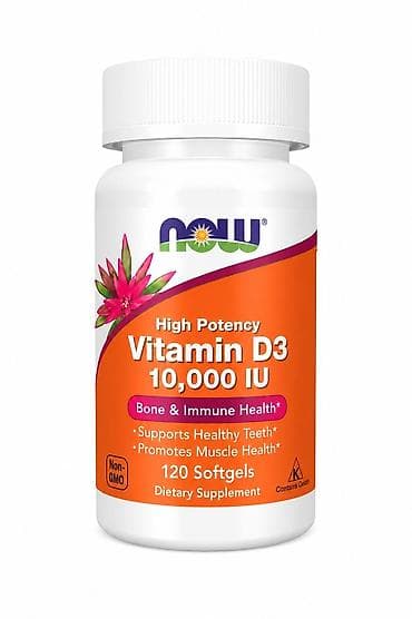NOW Vitamin D3 – 10,000 IU, yüksək güclü qida əlavəsi - Forması: 120 lalafo.az -da NOW Vitamin D3 – 10,000 IU, yüksək güclü qida əlavəsi - Forması: 120