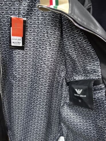 kişi dəri godəkcələr: Emporio Armani kişi dəri gödəkcə. Premium modeldi 290m satışı olub — 3