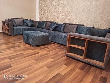 Künc divan, Qonaq otağı üçün, Parça, Bazasız, Açılmayan