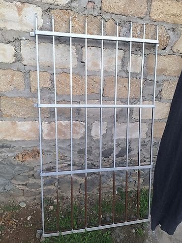 Metal pəncərə barmaqlığı - Material: polad profil boru və zolaq metal — 3