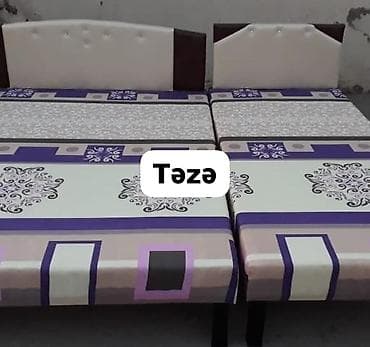Təzə çarpayılar . 1 nəfərlik çarpayılar 60 manat . 2 nəfərlik taxt 110 — 7
