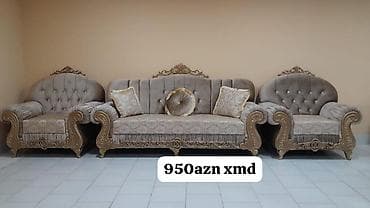 kunc dıvan: **Yumşaq mebel dəsti** Dəstə bir ədəd üçnəfərlik divan və iki ədəd — 1