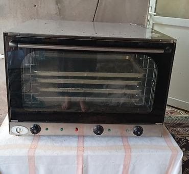 Mətbəx avadanlıqları paketi 1) Elektrik konveksiya sobası - Şüşə