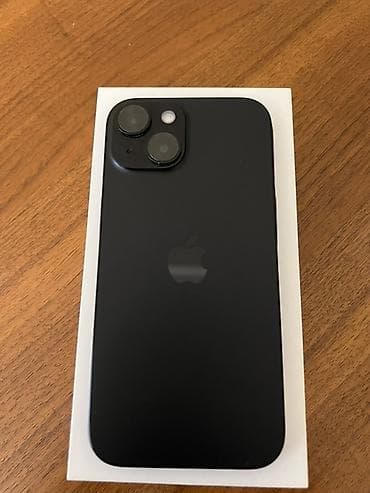 apple mac: IPhone 15, 128 GB, Qara, Face ID, Sənədlərlə — 1
