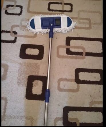 sapı: Döşəmə təmizləmə mopu - Uzun, paslanmayan metal sap – rahat tutuş və — 1