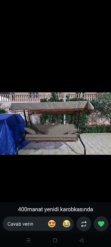 parda tul: Yeni, Divan-yelləncək, Zontikli, Metal — 1