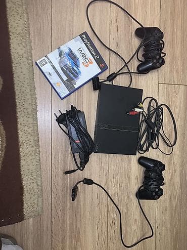📀 PlayStation 2 Slim (PS2) — TAM KOMPLEKT, 2 PULT Satılır Sony