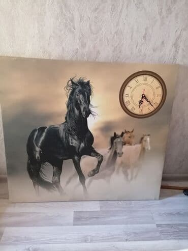 Digər aksesuarlar: Saat Kətan üstündə at çap olunub Əla hədiyyə — 7