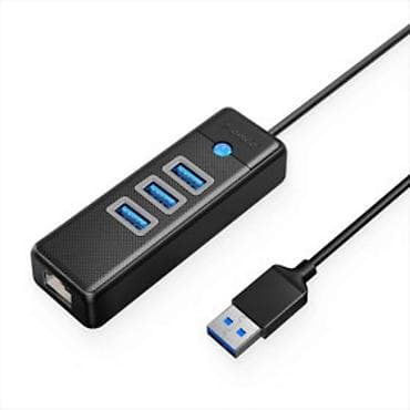 komputer ehtiyat hisseleri: 🔥 ORICO PWCUR-C3-015-BK-EP – 3-Port USB 3.0 Type-C HUB + Gigabit LAN — 2