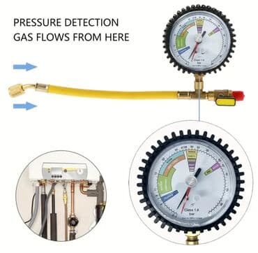 Manometr -1 ~ 60 bar. Kondisioner, soyuducu, havalandırma və İstilik