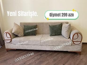 Sifarişlə restoran mebeli: Divan, Qonaq otağı üçün, Parça, Bazalı, Açılan, Kitab — 9