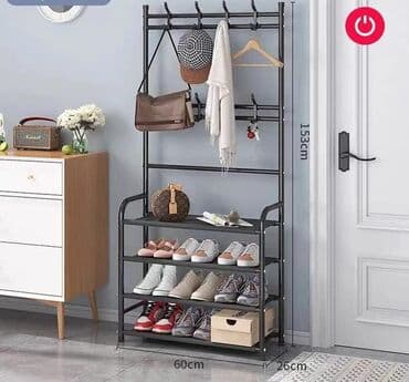 вешалка напольная для одежды: Koridor dolabı😍 🔺Ölçü: 80x26x153 sm-4 mərtəbə,45 azn. 80x26x168 sm - 5 — 5