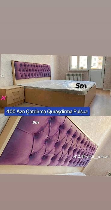 Taxt 160×200 Sifarisle yigilir. reng secimleri var catdirma qurawdurma