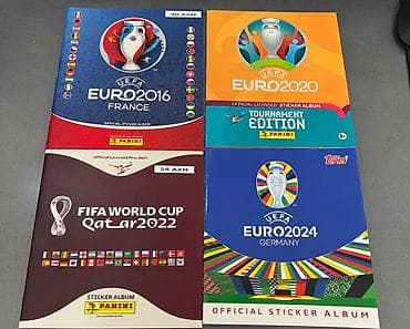 Məhsul: Futbol turnirlərinə aid rəsmi stiker albomları dəsti Tərkib — 1
