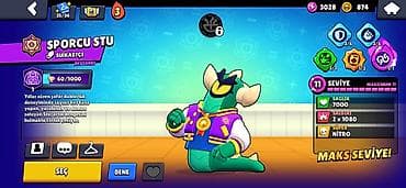 Brawl Stars oyunu üçün inkişaf etmiş hesab - Kupa yolu: 47 979 - — 5