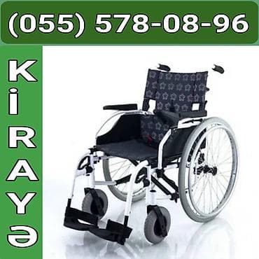 əlil arabaları: KİRAYƏ – Manual əlil arabası - Yüngül metal konstruksiya, davamlı — 1