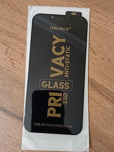 14 pro: MILAKE Privacy Glass ESD ekran qoruyucusu - Uyğunluq: iPhone 13, 13 — 1