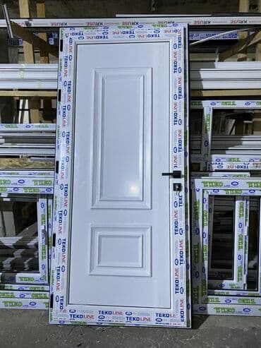 pvc qapi: Новый Пластиковая дверь С рамой, Платная установка, Платная доставка, Доставка в районы, Самовывоз — 2