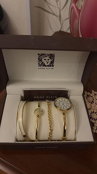 anne klein saat: Yeni, Klassik Saat dəsti, rəng - Qızılı — 3