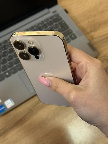 13 pro ikinci el: IPhone 13 Pro, Qızılı, Face ID — 8