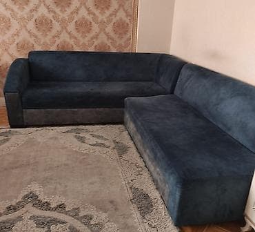 Divanlar: Künc divan, İşlənmiş, Açılan, Vеlur parça — 3