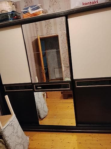 ayna qapi: Qarderob şkafı – sürgülü qapılar, güzgülü mərkəz - Tip: 3 qapılı — 5