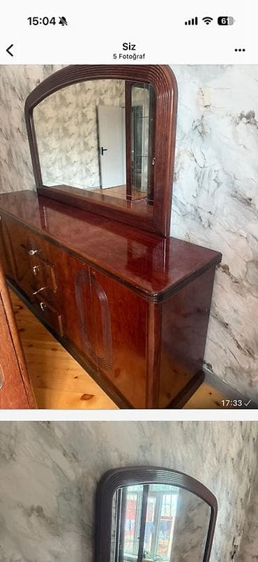 Klassik üslubda taxta tualet masası/komod güzgü ilə. - Material lalafo.az -da Klassik üslubda taxta tualet masası/komod güzgü ilə. - Material
