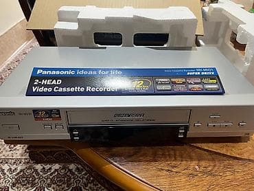 32 ekran televizor: Panasonic videomaqnitofon. Təzə, qutuda. 120 man. Ünvan Yasamal 1 ci — 2