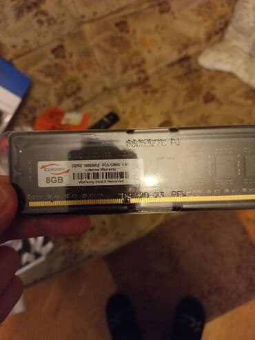 ddr3 8gb: Operativ yaddaş (RAM) Kingston, 8 GB, 1600 Mhz, DDR3, PC üçün, İşlənmiş — 1