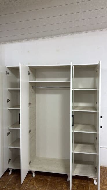 балконный шкаф: Новый, Распашной, 4 двери Прямой шкаф, Гардеробный шкаф, Азербайджан — 7