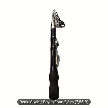 Охота и рыбалка: Teleskopik balıqçı qamışı - Rəng: qara - Uzunluq: 2,3 m (7,55 ft) - — 1