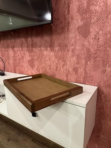 nahar servisi: Taxta süfrə/tray - Material: tam ağac çərçivə və taxta səth - Forma — 2