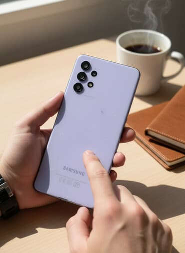 samsung a55 128gb qiymeti: Samsung Galaxy A32, 128 GB, rəng - Bənövşəyi, Barmaq izi — 1