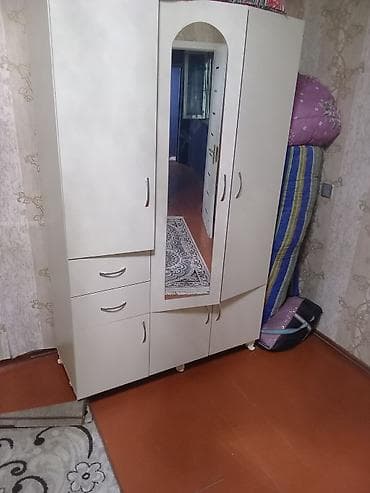 3 qapılı, Siyirməli, Ağ, Açılan, Düz dolab