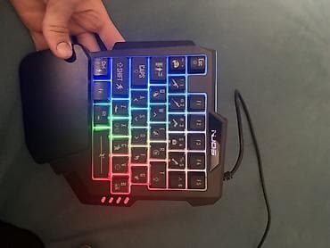 ТВ и видео: Mobil oyunlar üçün klaviatura–siçan dəsti və dönüştürücü - RGB arxa — 1