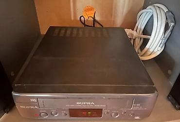 tv dvb t2 receiver: SUPRA VHS videomaqnitofon - Model: SUPRA SV-95R (ön panel üzərində — 3