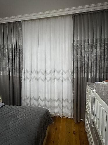 İşlənmiş, Pərdə, rəng - Boz lalafo.az -da İşlənmiş, Pərdə, rəng - Boz