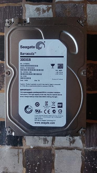 ps4 disc: Seagate Barracuda 3TB HDD (ST3000DM001) - Tutum: 3000GB (3TB) - — 1