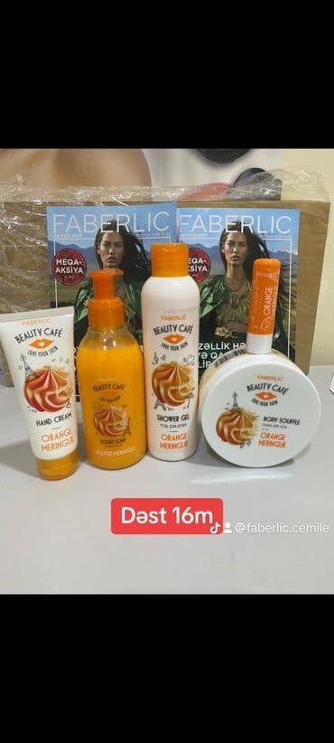 Portağallı🍊Beauty Cafe🥳Seriyası 200 ml Duş Geli 200 ml Maye Sabun