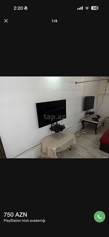 ağa playstation: PlayStation klub üçün tam dəst avadanlıq - PS4 dəsti: 108 ekran TV — 4