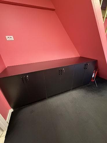 Təcili Ofis üçün uzun saxlama dolabı - Rəng: mat qara - Korpus