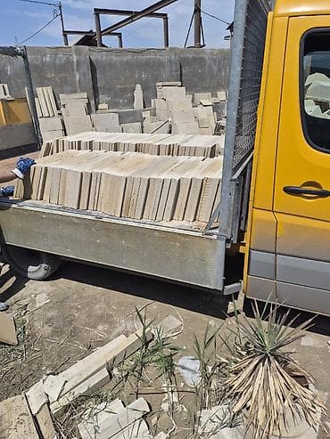 dekor kafeller: Pilləkən və fasad üçün kəsilmiş təbii daş plitələr - Məhsul: Uzun — 3