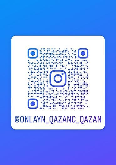 3 birinde printer: Xidmət: Onlayn qazanc mövzulu Instagram səhifəsi Təsvir: - QR kod — 1