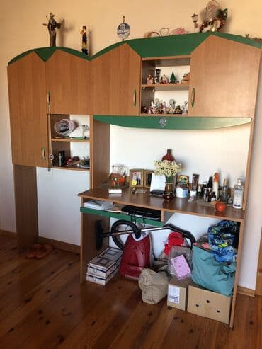 купить бу шкаф для одежды: Oğlan və qız üçün, İşlənmiş, 4 qapılı, Düz dolab — 6