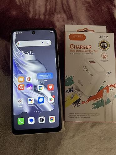 samsung tab e: Tecno Spark 20 Pro, 256 GB, rəng - Qara, Barmaq izi, Face ID — 4