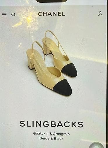 CHANEL Slingbacks 38 ölçü - Material: keçi dərisi (goatskin) və at lalafo.az CHANEL Slingbacks 38 ölçü - Material: keçi dərisi (goatskin) və
