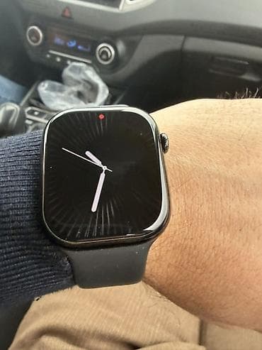 Наручные часы: Смарт часы, Умные, Водонепроницаемый, цвет - Черный — 2