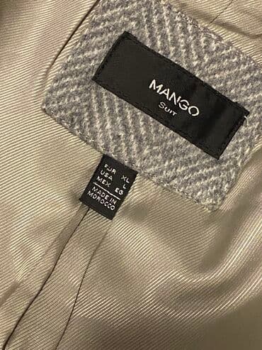 kəsilmiş əl şəkilləri: Mango palto. Boz rəng.3 dəfə geyilib.Çox gözəl,maraqlı və qeyri adi — 3