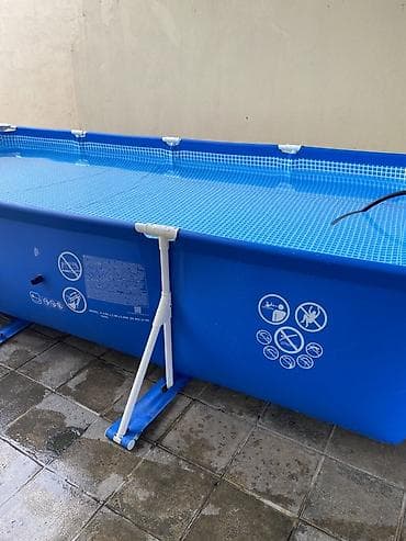 Şişmə olmayan karkaslı hovuz - Tip: Düzbucaqlı karkaslı üstüaçıq — 1